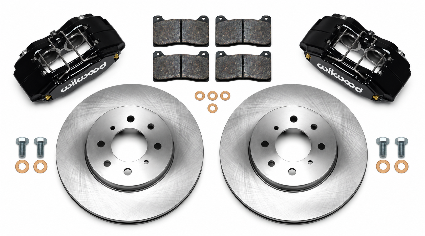 Wilwood Forged 90-01 Integra / 90-05 Civic DPHA Black Caliper and Rotor Kit